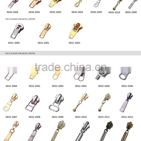 Low Price Antique Brass Close End #4 YG Slider Metal Zipper With Semi Auto Lock Slider Jeans Zipper photo-4