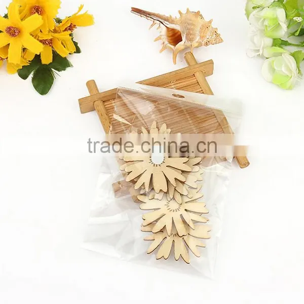 DIY Painting Unfinished Wood Accessories Hollow Flower Crafts photo-3