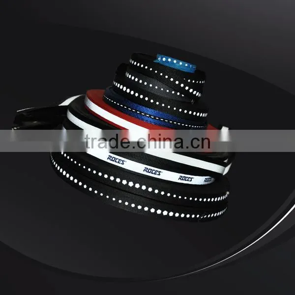 Custom Printed Lime High Light Reflective Grosgrain Weaving Ribbon photo-3