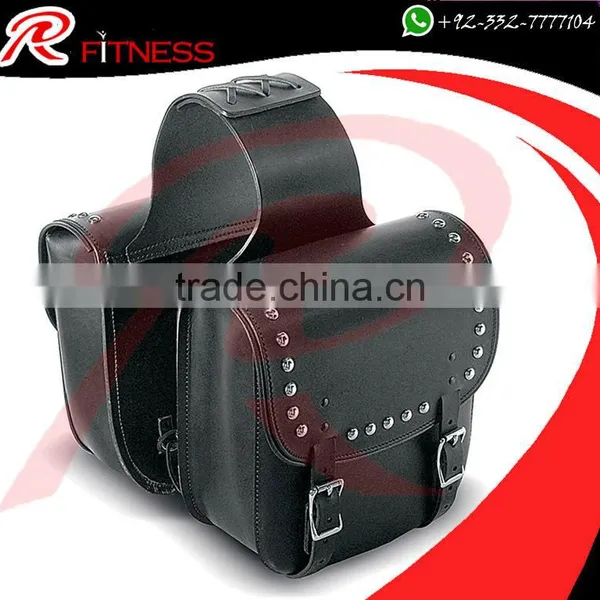 Leather Motorbike Saddle Bag by RC Fitness Wear
