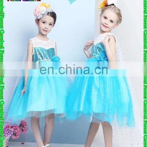 2016 Frozen Elsa Girl Party Dress , Frozen Elsa Dress 29035 Princess Cartoon Art photo-5