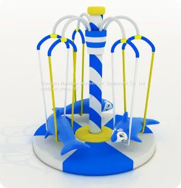 HLB-7054H Commercial Play Equipment Dolphin Ride Merry-go-round