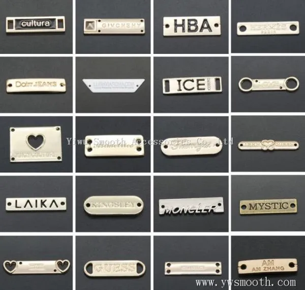 Wholesale Fashion 3D Logo Brand Garment Custom Metal Clothing Label photo-4