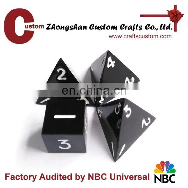 Custom Enamel Painted Logo Soft Corner 6 Side Dice photo-4