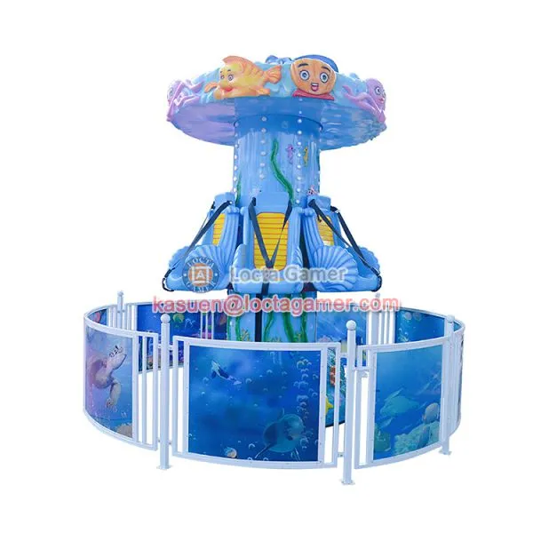 Zhongshan Outdoor Theme Park Amusement Equipment 6 Seat Revolving Up Down Tower, Rotate, Kiddie Rides, Earn Money photo-2
