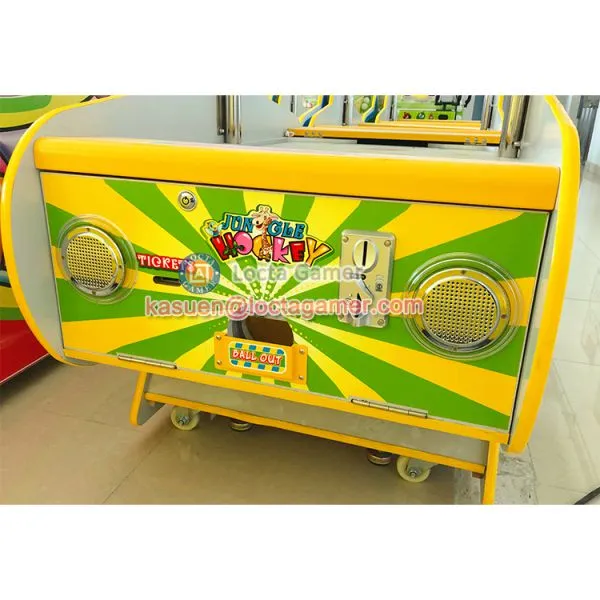 Zhongshan Locta Amusement Redemption Equipment, Spaceship Hockey 2P Game Machine for Kids, Coin Operated, Throwing Ball photo-3