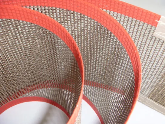PTFE Teflon Coated Fiberglass Fabric Cheap Conveyor Mesh Belt photo-4