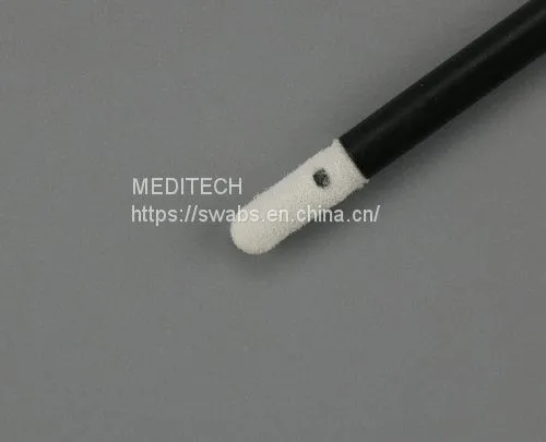 FLEXIBLE MINI-TIP FOAM SWABS WITH BLACK PLASTIC HANDLE photo-2