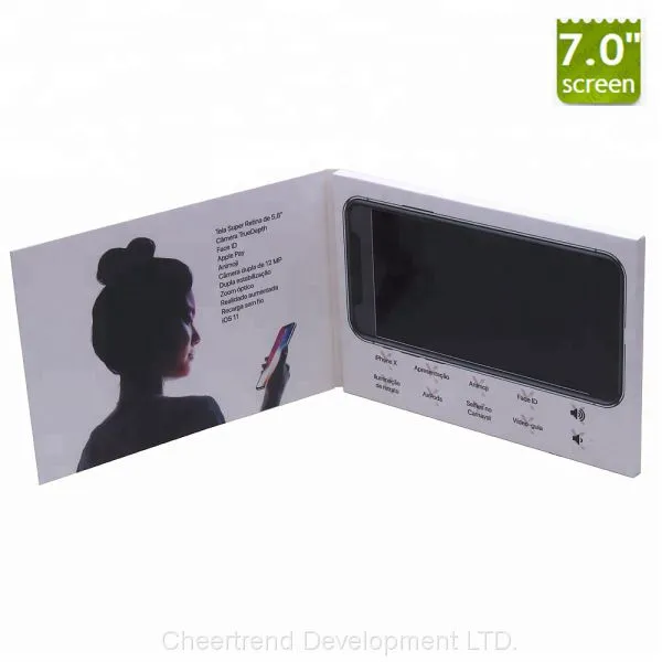 Luxury Custom 2GB Memory A5 A4 Brochure Booklet HD LCD Video Gift Box photo-4