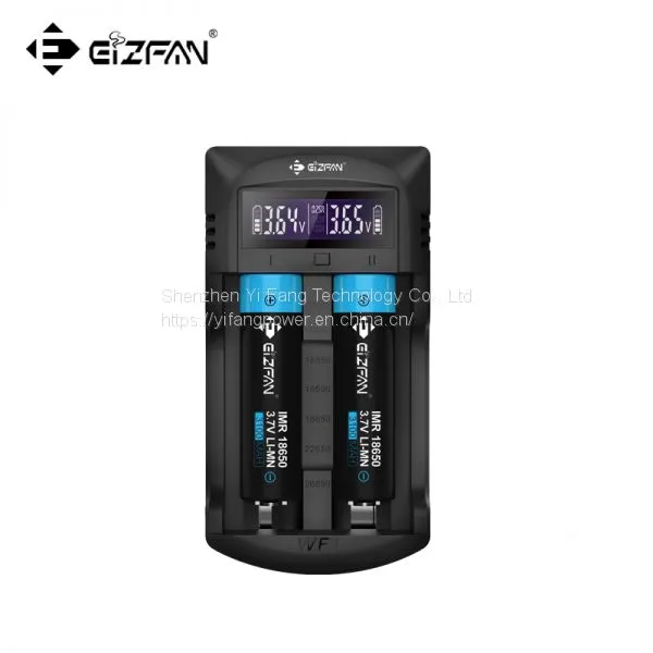 Efan WF1 Li-ion/IMR/AA/AAA Batteries LCD 2 Bay Intellicharge Charger