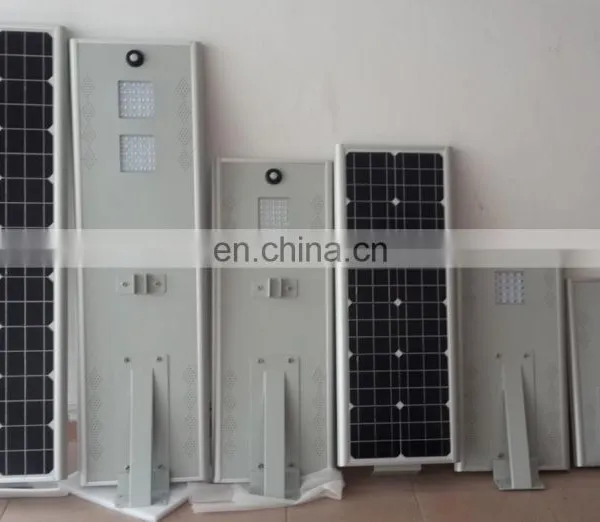 Adjustable Induction Lamp Ip65 Outdoor Streetlighting Streetlight Panel Integrated All In One Solar Led Street Light photo-3