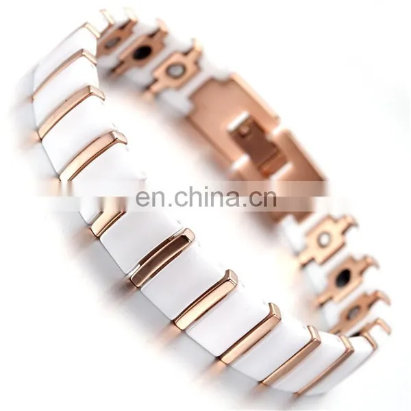 Mens Magnet Hematite Tungsten Ceramic Magnetic Bracelet Health Benefits photo-2