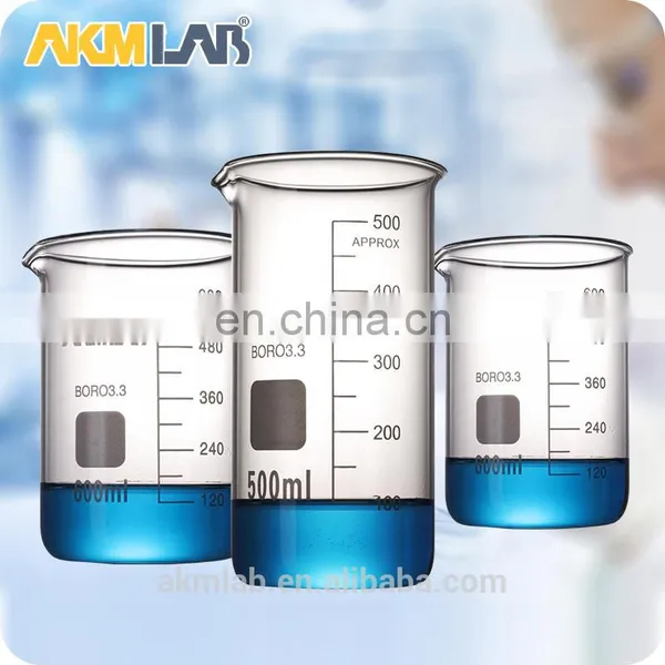 AKMLAB Laboratory Borosilicate Measuring Cup Beaker With Spout And Graduation photo-2