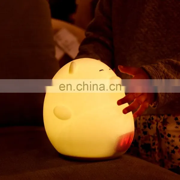 High Quality Motion Sensor Led Alarm Clock Night Light Colorful Lamp Room Silicone Night Lamp for Kids photo-4