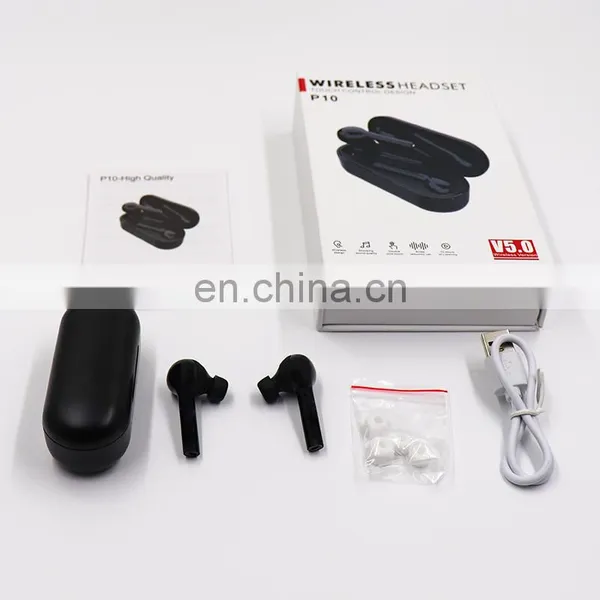 13 Year Manufacturer P10 Wireless Earbuds BT 5.0 Version True Stereo Earpieces With Charging Box for Phones photo-3
