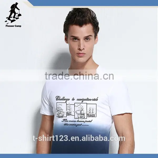 2015 Scoop Neck t Shirt for Men With Sublimation Print , t Shirt Wholesale photo-4