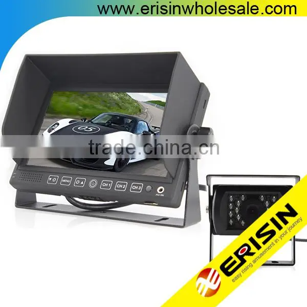 Erisin ES322 7" Car TFT LCD Monitor With 2 Video Audio Input