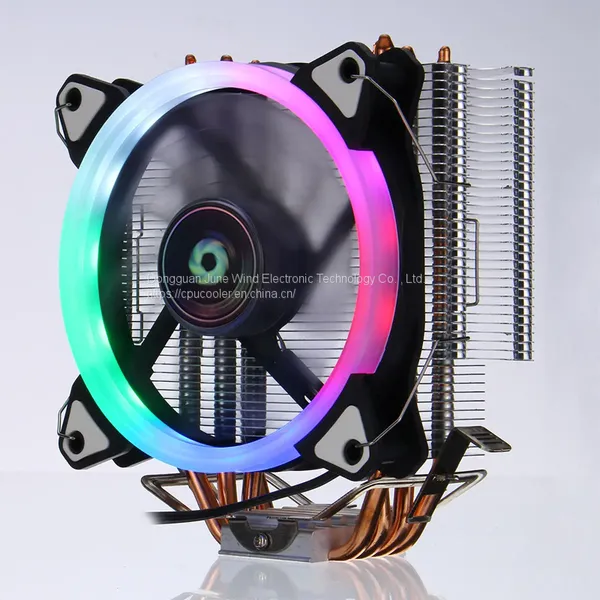LIUYUEFENG X410 CPU Cooler 4 Heat Pipes With Colour Fan 3pin 120mm CPU Fan for Computer LGA775/115x/1366 AM2/AM3/AM4 photo-3