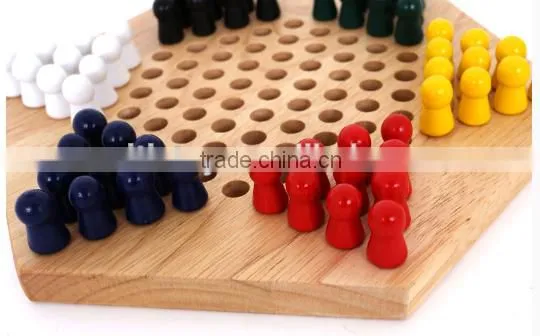 2015 Hot Promotional Items Wooden Musical Instruments Play Chess Game Now Wooden Hexagon Draughts Children's Early Education Toy photo-4