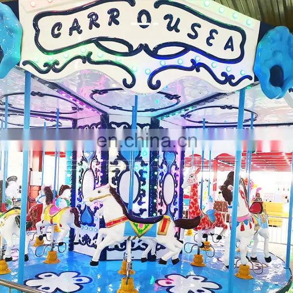 Outdoor Game Children Amusement Park Electric Equipment Amusement Rides Merry go Round Horse for Sale photo-4