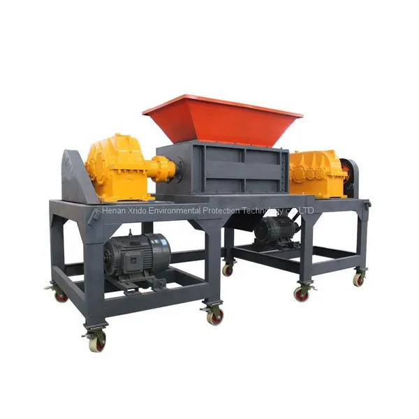 Heavy Double Shaft Shredder / Waste Aluminum Car Engine Tire Scrap Metal Shredder Machine for Sale photo-3
