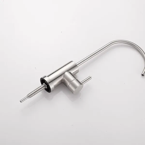 Drinking Water Faucet for Kitchen Sink Kitchen Water Filter Faucet Stainless Steel for Reverse Osmosis or Water Filtration System Beverage Non-Air Gap RO Faucet Brushed photo-4