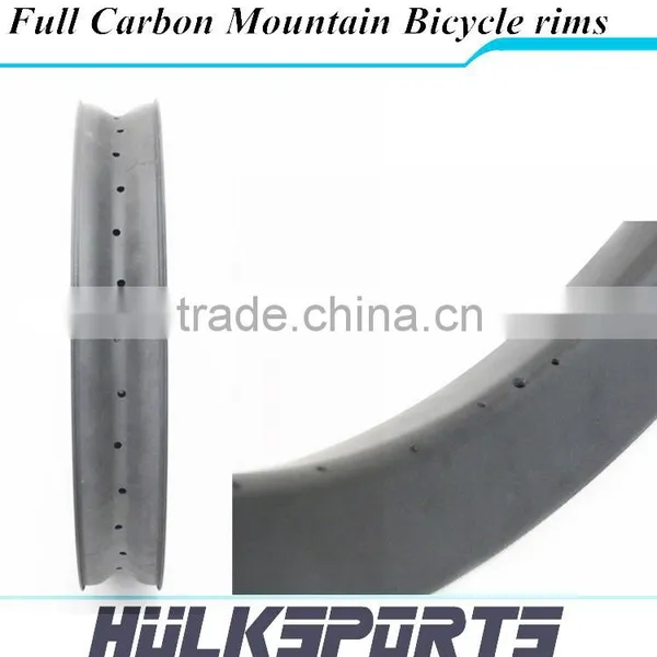 Full Carbon Hookless 26er Width 100mm Tubuless Bike Rim Fiber Mountain Bicycle Rims Bicicleta Carbon Rims photo-3