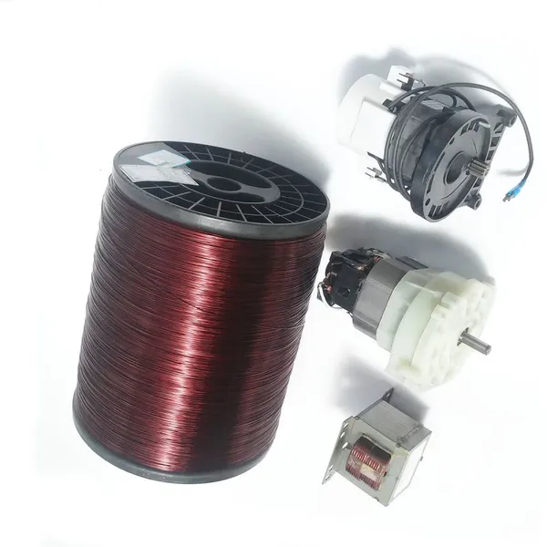 SWG 6-32 IEC-60317 Enameled Aluminum Flat Wire Insulation Coating Fan Motor Winding Magnet Wire Electrical Wires With Shape photo-2