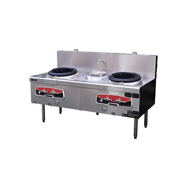 Quiet Chef Series газовая двухсковородочная плита с одним нагревательным отсеком