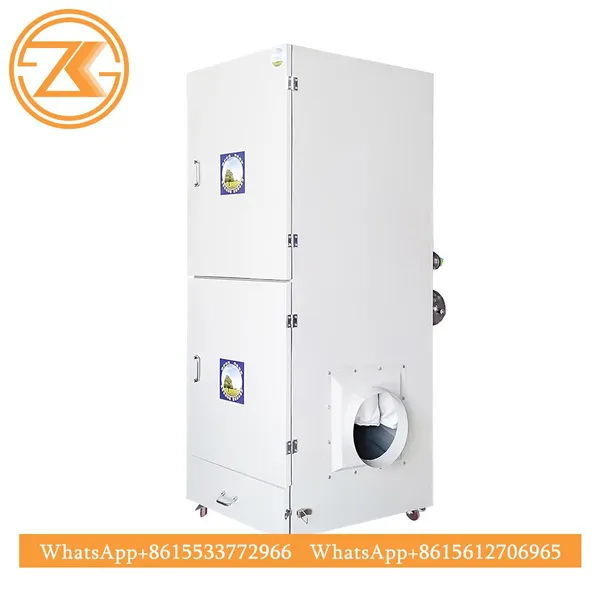 Mobile Pulse Jet Cartridge Dust Collector Portable Wheeled Industrial Dust Removal Equipment For Workshop Welding Fume photo-2