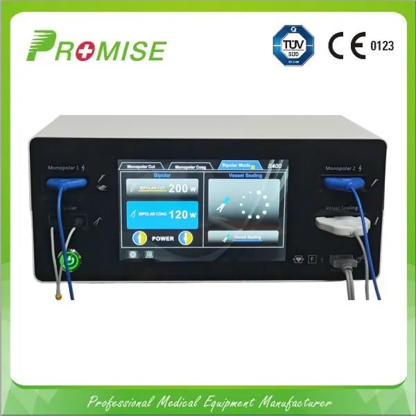 PROMISE S400 400W Multi-functional High Frequency Electrosurgical Unit With Full Touch Screen and Dual Surgeon Vessel Sealing photo-2