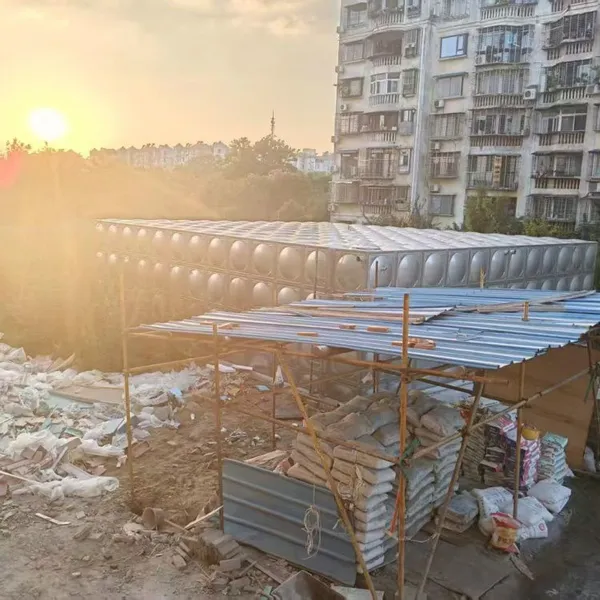 Durable Hot Dip Galvanized Steel Sectional Water Tank for Construction Site Water Storage