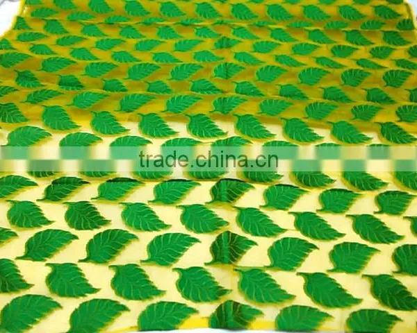 Organza cutwork fabric