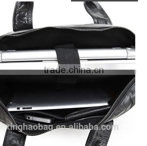 Business Leather 12.5 Inch Laptop Bag for Men Porte-documents Bags Italian Leather Portfolio Bag photo-6