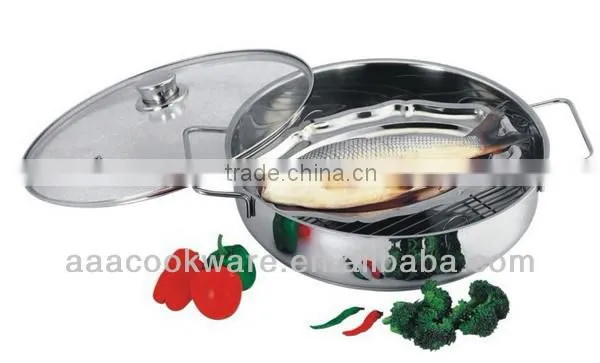 18/8 Stainless Steel Fish Pot