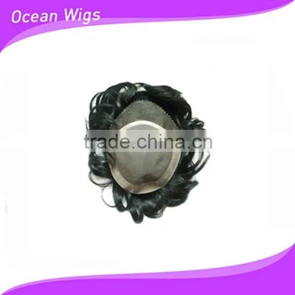 Hair Supplier Cheap Indian Remy Virgin Human Hair Natural Swiss Lace Toupee for Men Quality Choice