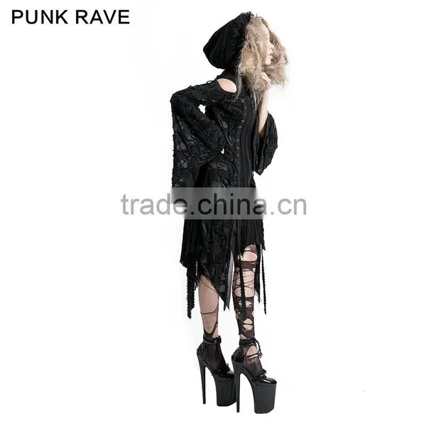 M-025 Punk Rave Black Korea Cardigan Woman Black Sweater photo-2