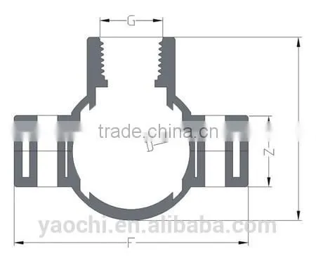 China Supplier pp SADDLE Compression Fitting Adding Exit Clamp Saddle photo-2