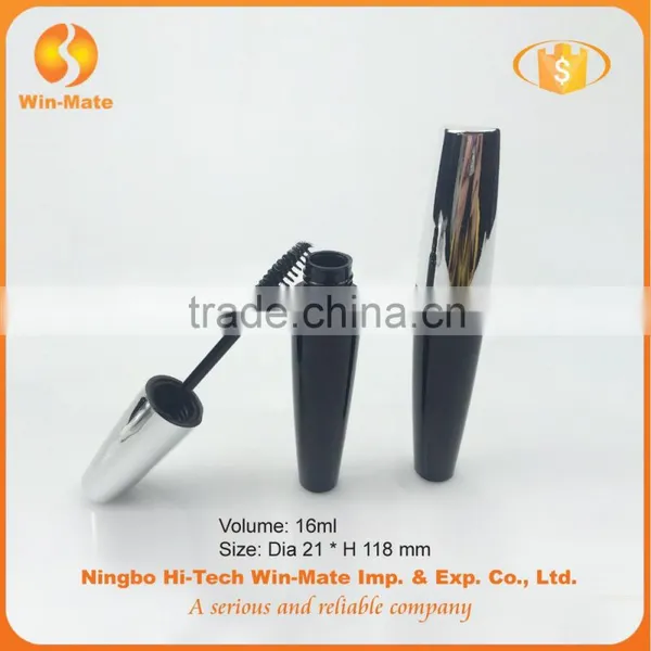 2015 New Silver & Black Flat High Quality Plastic Container for Mascara photo-2
