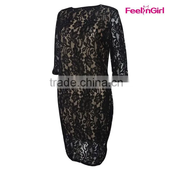 Fashion Sleveless Plus Size Short Fat Women's Evening Dress photo-5