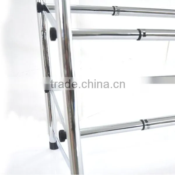Multipurpose Flexible Floding Metal Wire Stainless Steel Iron Tubes With Plated Shoe Rack Shoe Shelf for Cabinet for Living Room photo-5