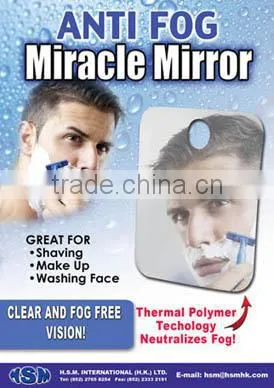 Anti Fog Shave Shower Mirror