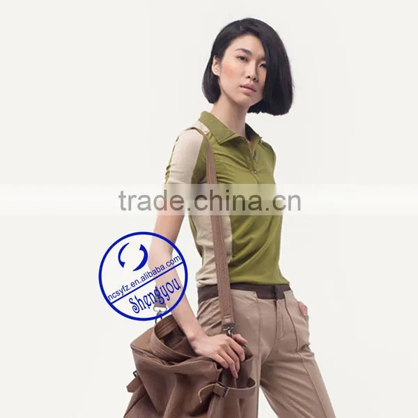 High Quality 100 Cotton Plain Polo t Shirt for Women photo-2