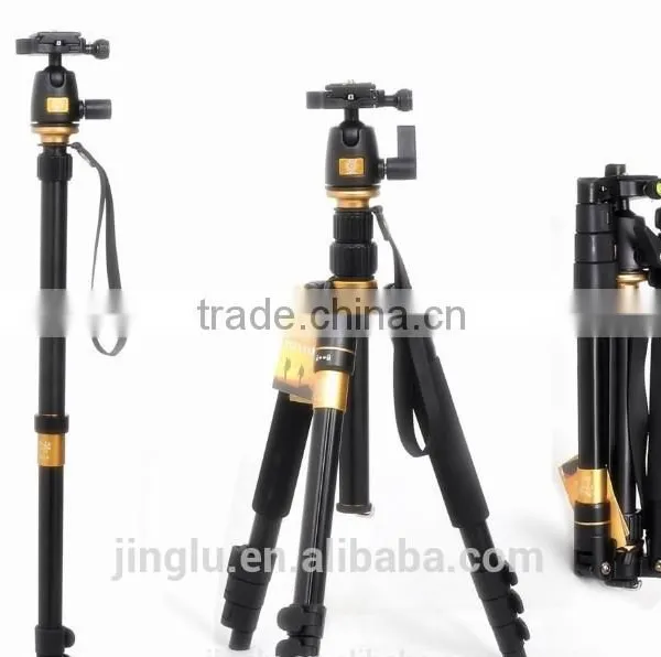 Q555 Portable Magnesium Aluminium Tripod Monopod Tripod+ Ball Head for Camera photo-2
