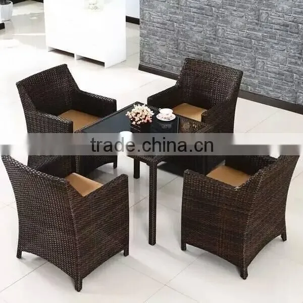 Rattan Outdoor Garden Patio Dining Table Set photo-2
