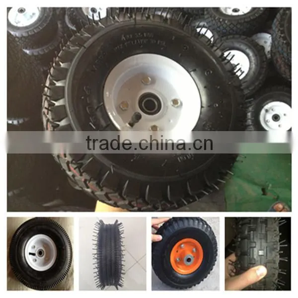 China Factory of Lawn Mower Use Low Speed Small Rubber Pneumatic Wheel