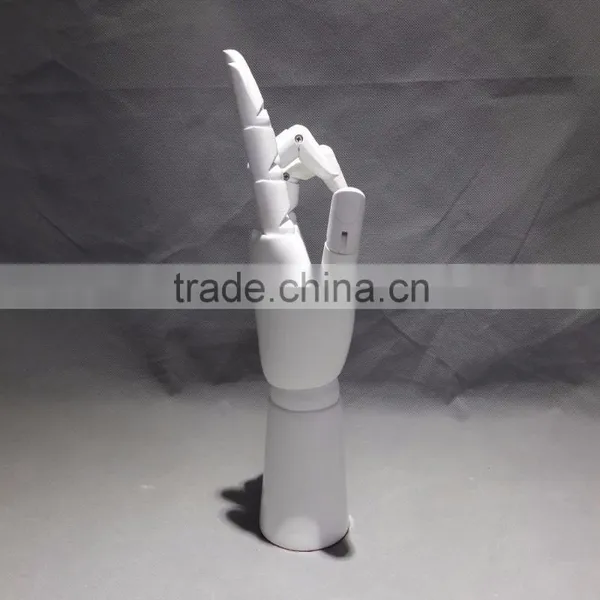 Paint White Color Wooden Hand Male Wooden Hand Jewelry Display Gold Hand Mannequin Hands Display photo-5