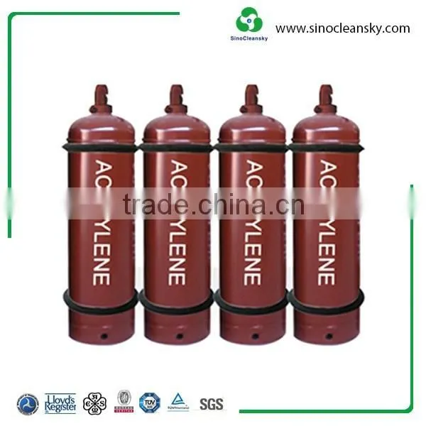 High Quality 215mm 12.5L Dissolved Acetylene Cylinder With Valve