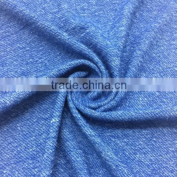 Blue New Product Twill Cotton Knitted Fabric Texile Thick Needle Fabric