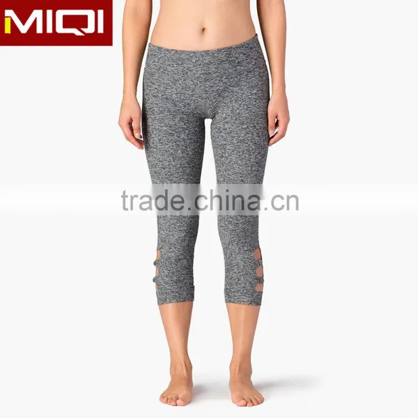 Professional Sportswear Wholesale Cheap Women Compression Tights in 3/4 Length photo-2